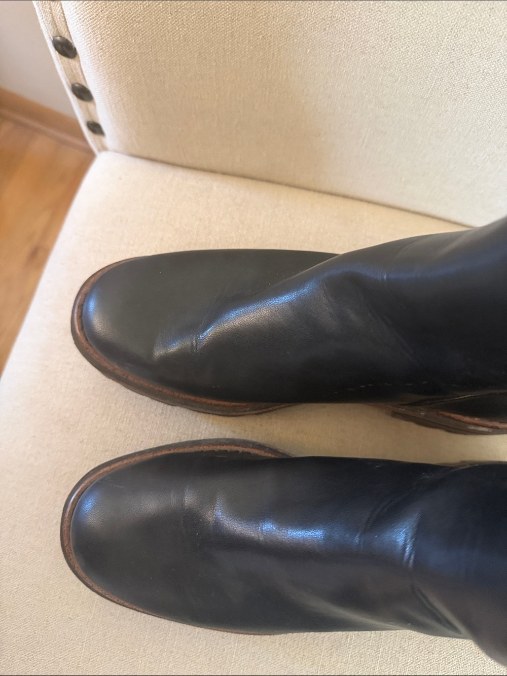 Korks Women’s Platform Lug-Soled Back Zip Faux Leather Boots Black Size 9 - Picture 5 of 12